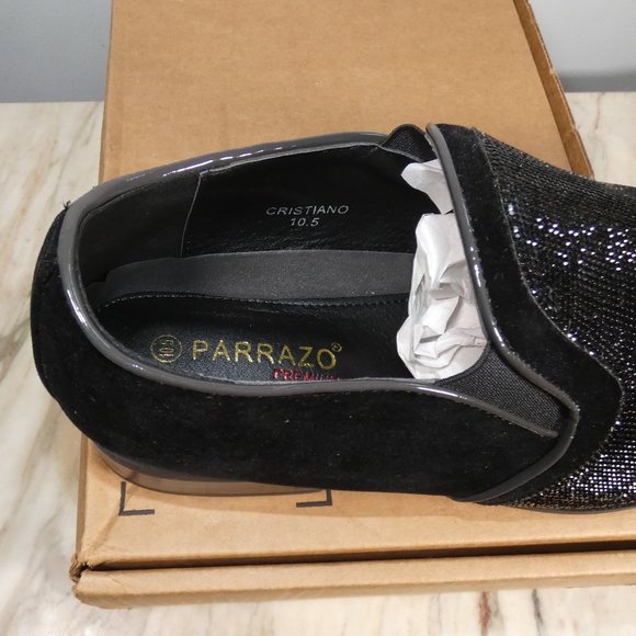 Men\'s Cristiano Sparkling Black Shoes Size 10.5 main image 14
